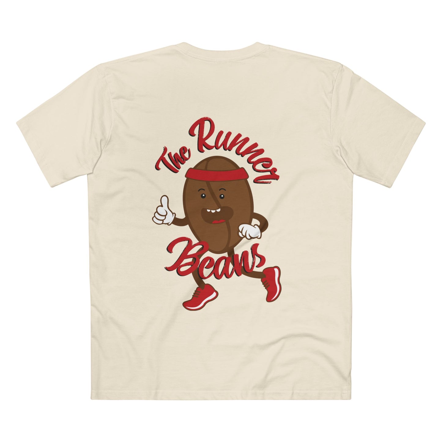 The Runner Beans Adult Unisex Tee – Fun Fitness T-Shirt for Coffee Lovers